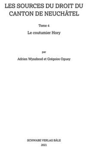  Le coutumier Hory | Buch |  Sack Fachmedien