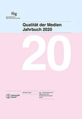 fög - Forschungsinstitut Öffentlichkeit und Gesellschaft |  Jahrbuch Qualität der Medien 2020 | Buch |  Sack Fachmedien