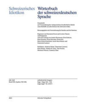 Verein für das Schweizerdeutsche Wörterbuch |  Schweizerisches Idiotikon, Band XVII, Heft 228 | Buch |  Sack Fachmedien