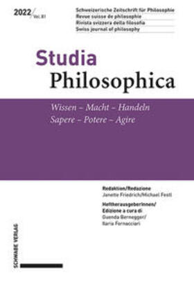 Schweizerische Philosophische Gesellschaft / Bernegger / Fornacciari |  Wissen - Macht - Handeln / Sapere - Potere - Agire | Buch |  Sack Fachmedien