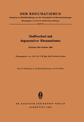 Ott |  Stoffwechsel und Degenerativer Rheumatismus | Buch |  Sack Fachmedien