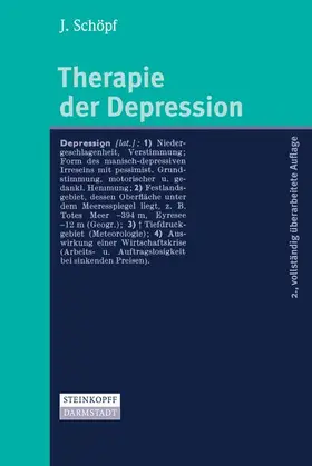 Schöpf |  Therapie der Depression | Buch |  Sack Fachmedien