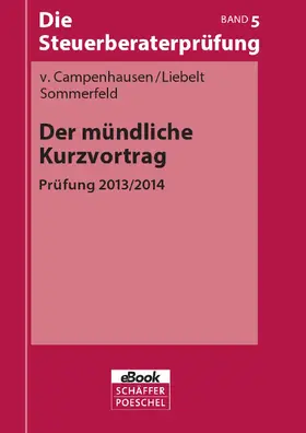 Liebelt / Sommerfeld | Der mündliche Kurzvortrag | E-Book | sack.de