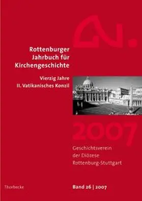 Geschichtsverein d. Diözese Rottenburg-Stuttgart / Gesch.-Verein d. Diözese Rottenburg-Stgt. |  Rottenburger Jahrbuch für Kirchengeschichte | Buch |  Sack Fachmedien