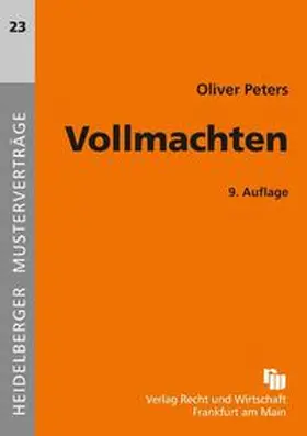 Peters |  Vollmachten | Buch |  Sack Fachmedien