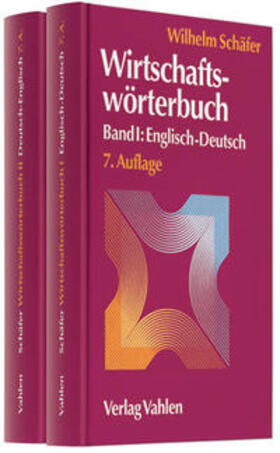 Schäfer |  Wirtschaftswörterbuch Deutsch-Englisch / Englisch-Deutsch | Buch |  Sack Fachmedien