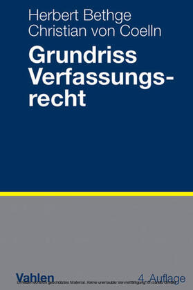 Bethge / Coelln |  Grundriss Verfassungsrecht | eBook | Sack Fachmedien