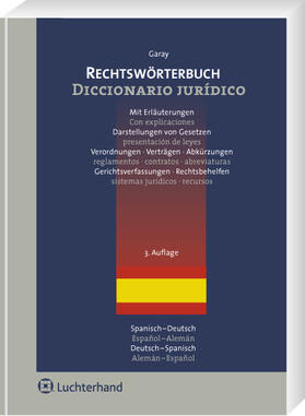 Garay y Chamizo |  Rechtswörterbuch | Buch |  Sack Fachmedien