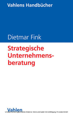 Fink |  Strategische Unternehmensberatung | eBook | Sack Fachmedien