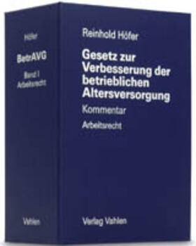 Höfer: Betriebsrentenrecht (BetrAVG) | Buch |  Sack Fachmedien