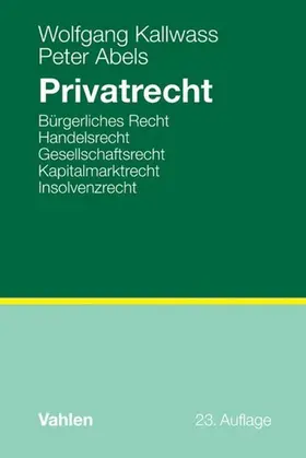 Kallwass / Abels |  Privatrecht | eBook | Sack Fachmedien