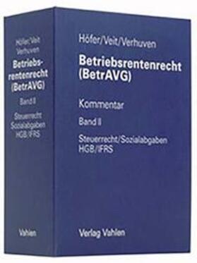  Betriebsrentenrecht (BetrAVG) Bd. 2 Steuerrecht/Sozialabgaben, HGB/IFRS  Ordner Bd. II | Loseblattwerk |  Sack Fachmedien