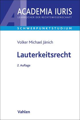 Jänich |  Lauterkeitsrecht | Buch |  Sack Fachmedien