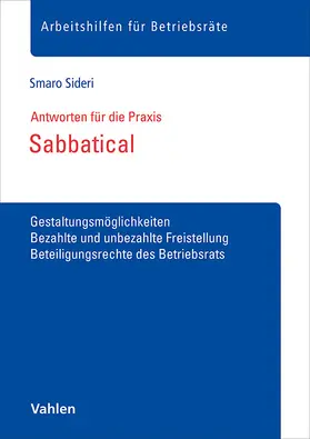 Sideri |  Sabbatical | Buch |  Sack Fachmedien