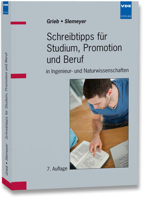 Grieb / Slemeyer |  Schreibtipps für Studium, Promotion und Beruf | Buch |  Sack Fachmedien