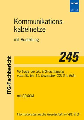 ITG / ITG im VDE |  Kommunikationskabelnetze mit Ausstellung | Buch |  Sack Fachmedien