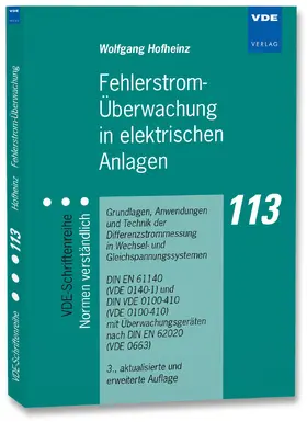 Hofheinz |  Fehlerstrom-Überwachung in elektrischen Anlagen | Buch |  Sack Fachmedien