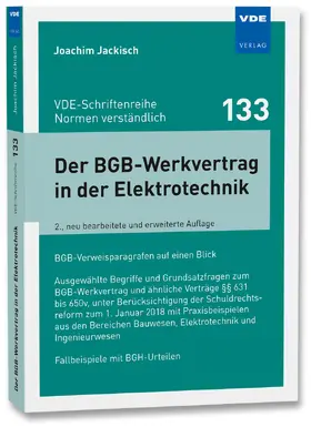 Jackisch |  Der BGB-Werkvertrag in der Elektrotechnik | Buch |  Sack Fachmedien