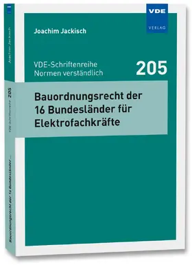 Jackisch |  Bauordnungsrecht der 16 Bundesländer für Elektrofachkräfte | Buch |  Sack Fachmedien