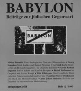 Diner / Brumlik / Koch |  Babylon / Babylon 12 | Buch |  Sack Fachmedien