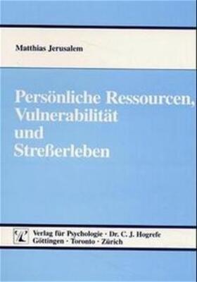 Jerusalem |  Persönliche Ressourcen. Vulnerabilität und Streßerleben | Buch |  Sack Fachmedien