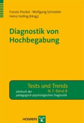 Preckel / Schneider / Holling |  Diagnostik von Hochbegabung | Buch |  Sack Fachmedien