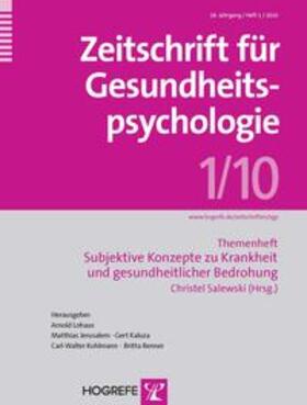 Salewski |  Zeitschrift für Gesundheitspsychologie | Buch |  Sack Fachmedien
