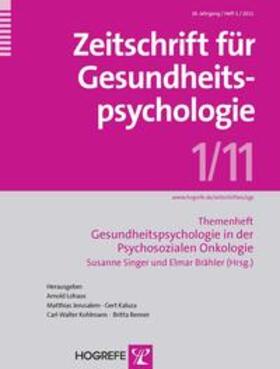 Singer / Brähler | Zeitschrift für Gesundheitspsychologie | Buch | 978-3-8017-2383-5 | sack.de