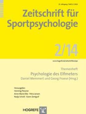 Memmert / Froese |  Psychologie des Elfmeters | Buch |  Sack Fachmedien