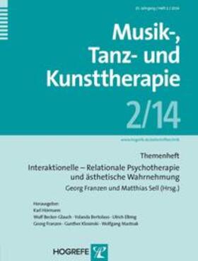 Franzen / Sell | Musik-, Tanz- und Kunsttherapie 2/2014 | Buch | 978-3-8017-2744-4 | sack.de