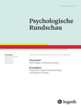 Hesse / Sassenberg / Schwan |  Psychologie und Wissensmedien | Buch |  Sack Fachmedien