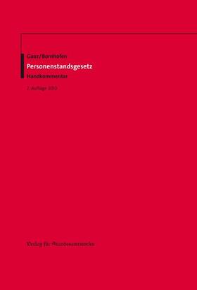 Gaaz / Bornhofen |  Personenstandsgesetz | Buch |  Sack Fachmedien
