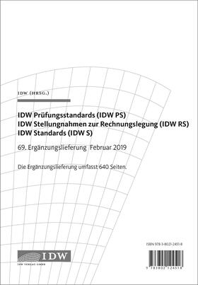Institut der Wirtschaftsprüfer in Deutschland e.V. |  IDW Prüfungsstandards. 69. Ergänzungslieferung | Loseblattwerk |  Sack Fachmedien