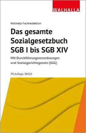  Das gesamte Sozialgesetzbuch SGB I bis SGB XIV | Buch |  Sack Fachmedien