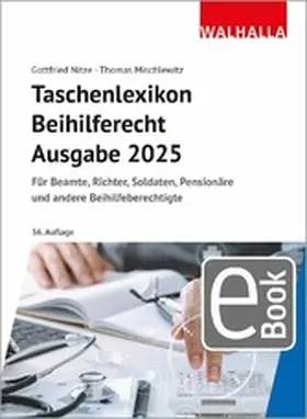 Nitze |  Taschenlexikon Beihilferecht Ausgabe 2025 | eBook | Sack Fachmedien