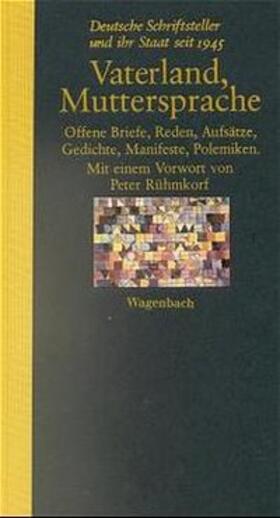 Wagenbach / Stephan / Krüger |  Vaterland, Muttersprache | Buch |  Sack Fachmedien