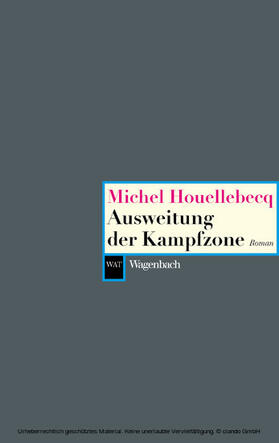 Houellebecq |  Ausweitung der Kampfzone | eBook | Sack Fachmedien