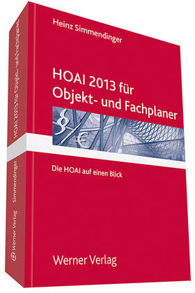 Simmendinger |  HOAI 2013 für Objekt- und Fachplaner | Buch |  Sack Fachmedien