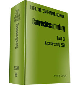 Gelzer / Redeker / Thiel | Baurechtssammlung Band 88 | Buch | 978-3-8041-5468-1 | sack.de