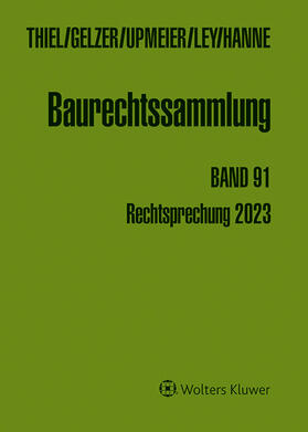 Thiel / Gelzer / Upmeier | Baurechtssammlung | Buch | 978-3-8041-5599-2 | sack.de