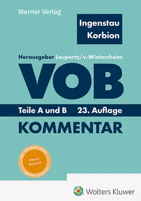 Ingenstau / Leupertz / Korbion |  VOB Teile A und B | Buch |  Sack Fachmedien