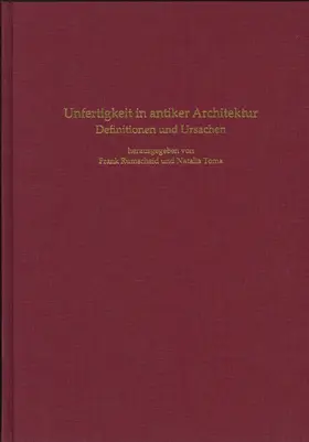 Verein von Altertumsfreunden / Rumscheid |  Unfertigkeit in antiker Architektur | Buch |  Sack Fachmedien