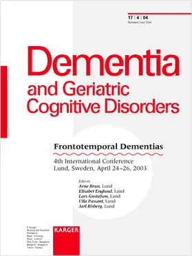 Brun / Englund / Gustafson |  Frontotemporal Dementias | Buch |  Sack Fachmedien