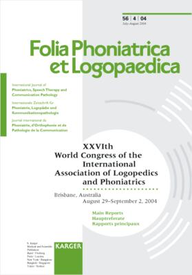  International Association of Logopedics and Phoniatrics | Buch |  Sack Fachmedien