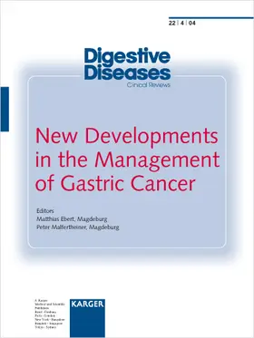 Ebert / Malfertheiner |  New Developments in the Management of Gastric Cancer | Buch |  Sack Fachmedien