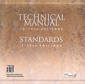  Technical Manual, 12th through 15th editions. Standards for Blood Banks and Transfusion Services, 1st through 23rd editions | Sonstiges |  Sack Fachmedien