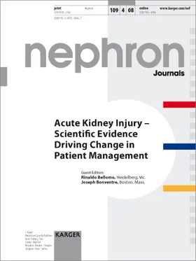 Bellomo / Bonventre |  Acute Kidney Injury - Scientific Evidence Driving Change in Patient Management | Buch |  Sack Fachmedien