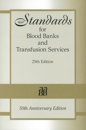  Standards for Blood Banks and Transfusion Services | Buch |  Sack Fachmedien