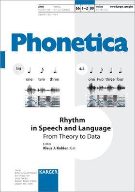 Kohler |  Rhythm in Speech and Language | Buch |  Sack Fachmedien