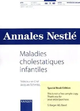 Schmitz |  Maladies cholestatiques infantiles | Buch |  Sack Fachmedien